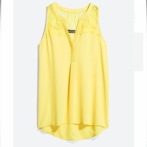 Market & Spruce Harley Lace Yoke Blouse